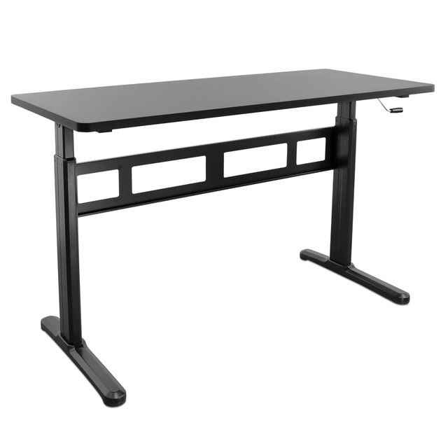 TRANSFORM PARTNERS LLC MI-7981 Mount-It! Mi-7981 56inW Hand Crank Sit-Stand Desk, Black