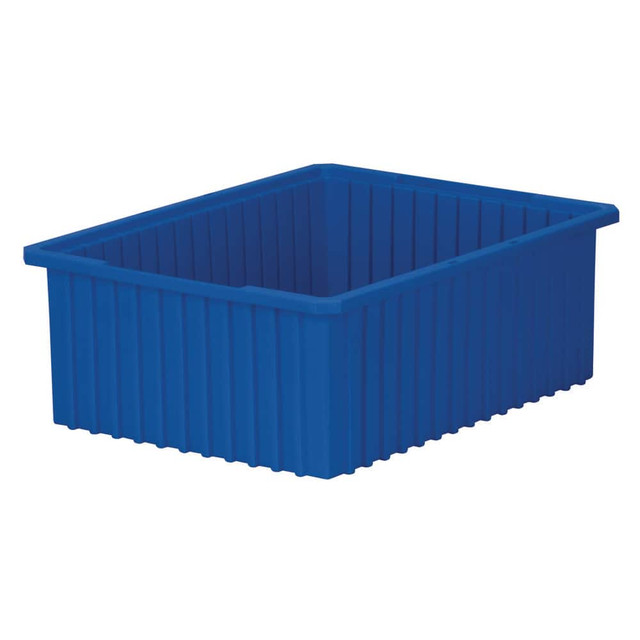 Akro-Mils 33228 BLUE Polypropylene Dividable Storage Tote: 50 lb Capacity