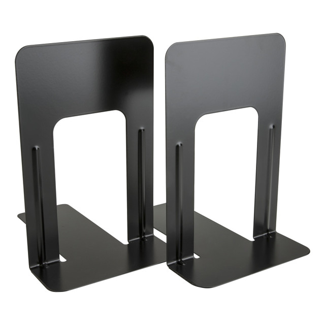 SP RICHARDS BSN42551BX Business Source Heavy-Gauge Steel Book Supports, 8-1/2in x 9in x 6in, Black, Box Of 12 SP RICHARDS BSN42551BX Business Source Heavy-Gauge Steel Book Supports, 8-1/2in x 9in x 6in, Black, Box Of 12