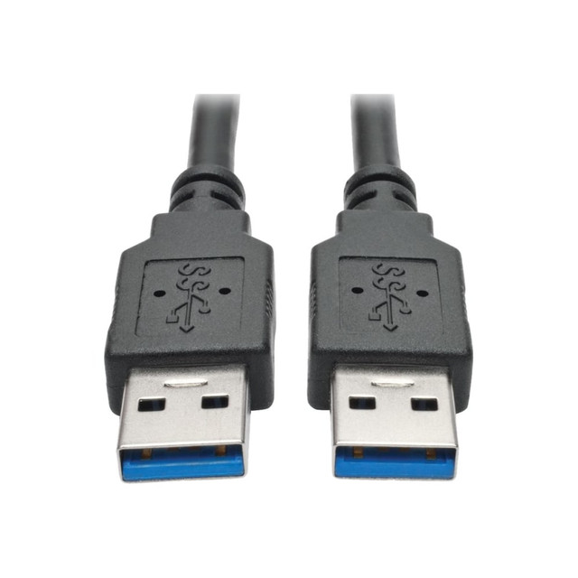 TRIPP LITE U320-006-BK Eaton Tripp Lite Series USB 3.0 SuperSpeed A/A Cable (M/M), Black, 6 ft. (1.83 m) - USB cable - USB Type A (M) to USB Type A (M) - USB 3.0 - 6 ft - molded - black