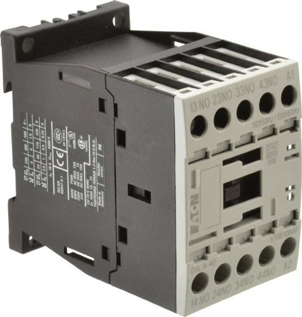 Eaton Cutler-Hammer XTRE10B40A 4 Pole, 4NO, 110/120 VAC Control Relay