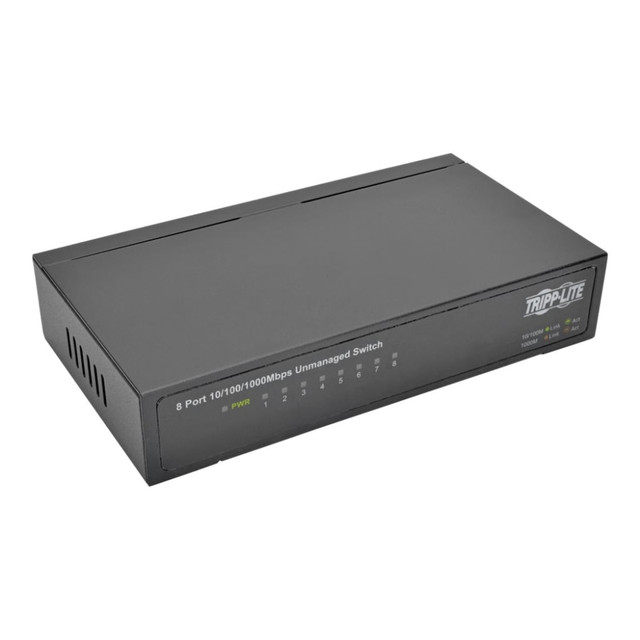 TRIPP LITE NG8  8-Port Gigabit Ethernet Switch Desktop Metal Unmanaged Switch - Switch - unmanaged - 8 x 10/100/1000 - desktop - AC 100 - 240 V