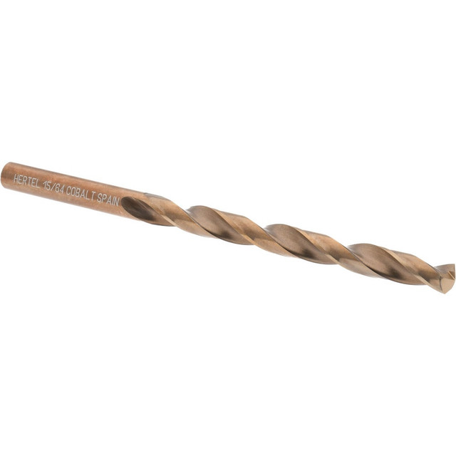 Hertel 41985 Jobber Length Drill Bit: 15/64" Dia, 135 °, Cobalt