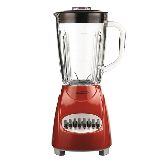 BRENTWOOD APPLIANCES, INC. JB-920R Brentwood 12-Speed Blender Glass Jar, Red