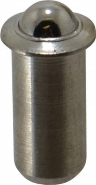 Vlier SPFB51 Stainless Steel Press Fit Ball Plunger: 0.188" Dia, 0.394" Long