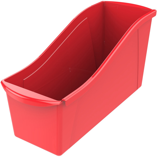 STOREX INDUSTRIES CORP Storex 71102U06C  Book Bin Set, Medium Size, Red, Carton Of 6