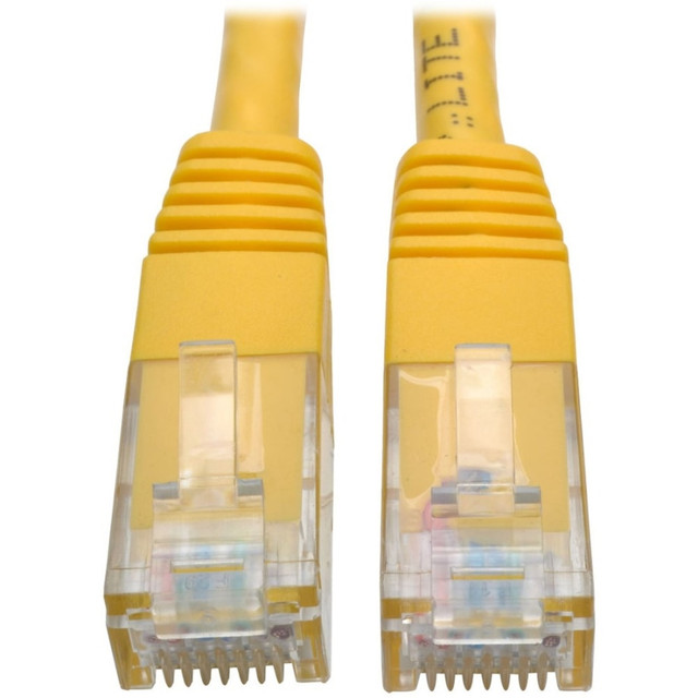 Optimal connectivity. Featuring gold-plated RJ-45 connectors and a high-quality American Wire Gauge (AWG) of 24, this cable ensures a reliable, high-speed connection for all your networking needs.  Enhanced durability. The Cat6 Gigabit Molded Ethernet Cable is designed with a PVC jacket and molded strain relief, ensuring it withstands the rigors of daily use and maintains its integrity over time.  High performance. With the capability to support frequencies up to 550 MHz, this Ethernet cable is perfect for supporting fast Ethernet speeds, making it ideal for high-speed data transfer and online gaming.