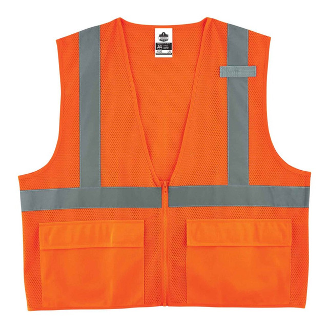 ERGODYNE CORPORATION 21113 Ergodyne GloWear Safety Vest, Standard, Type-R Class 2, Small/Medium, Orange, 8220Z