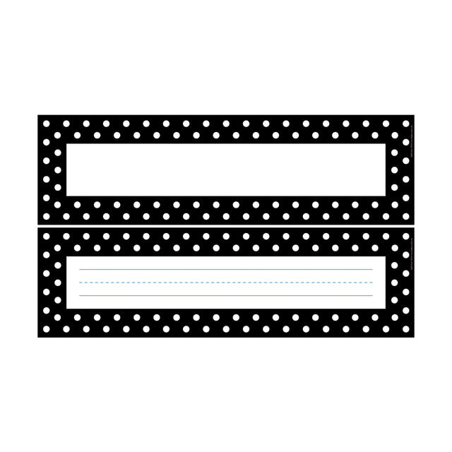 Spruce up the classroom with creative flair and plenty of fun  Bring a cool look to the classroom with a pop of vibrant color. Great for student desks and lockers, word walls, flashcards, bulletin board signs, cubby labels, hall passes and many other classroom uses.  Tags measure 12in x 3 1/2in, so theres ample space for student names, vocabulary words or other information.  Includes 36 tags.  Recommended for pre-K to grade 6.