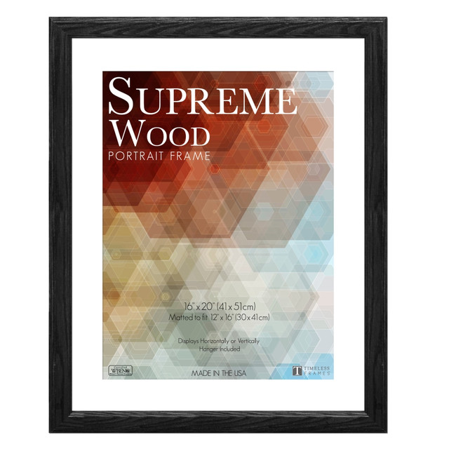 TIMELESS FRAMES 42443  Supreme Picture Frame, 16in x 20in, Black