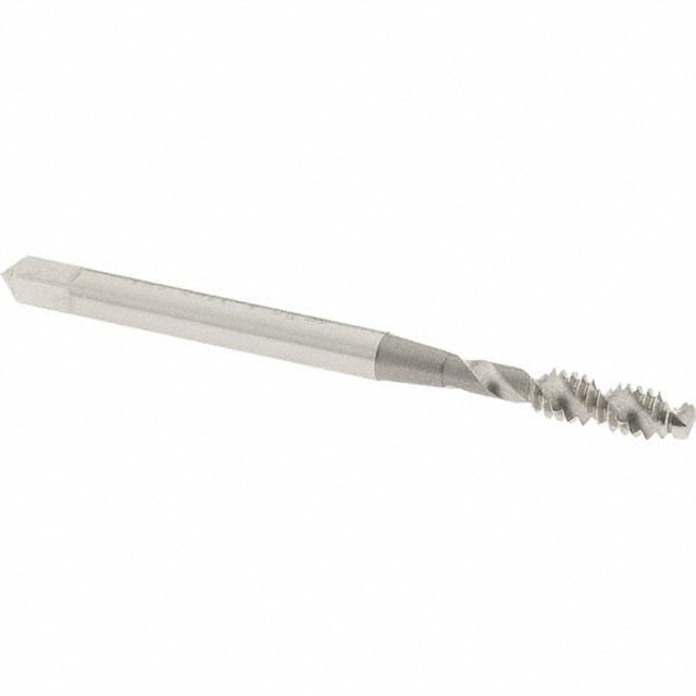 OSG 1412500 Spiral Flute Tap: #6-32 UNC, 2 Flutes, Bottoming, 2B Class of Fit, High Speed Steel, Bright/Uncoated