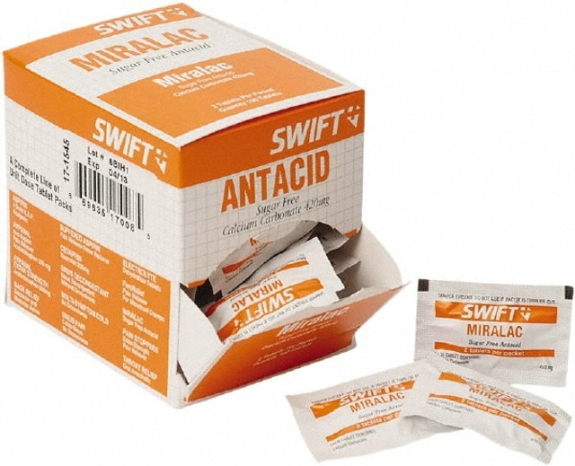 North 171545 Antacids & Stomach Relief Tablet: (2) 50 Envelopes