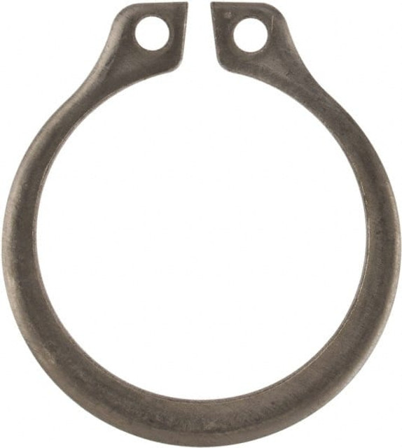 Rotor Clip SH-56SS External Retaining Ring: 0.53" Groove Dia, 9/16" Shaft Dia, 15-7 Beryllium Copper & Stainless Steel, Zinc-Plated