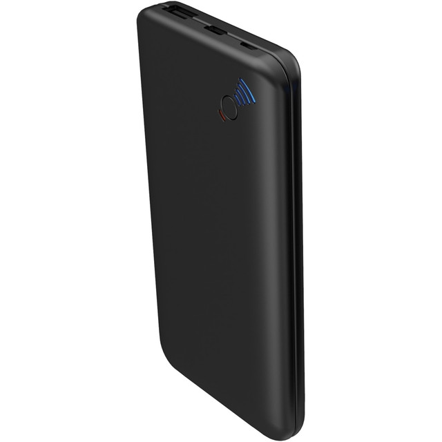 SUPERSONIC INC. Supersonic SC-6012QIPB  12,000 mAh Qi Wireless Powerbank with Suction Cups - For Smartphone, Tablet PC - Lithium Polymer (Li-Polymer) - 12000 mAh - 3.10 A - 5 V DC, 9 V DC, 12 V DC Output - 5 V DC, 9 V DC Input - 2 x USB - Black