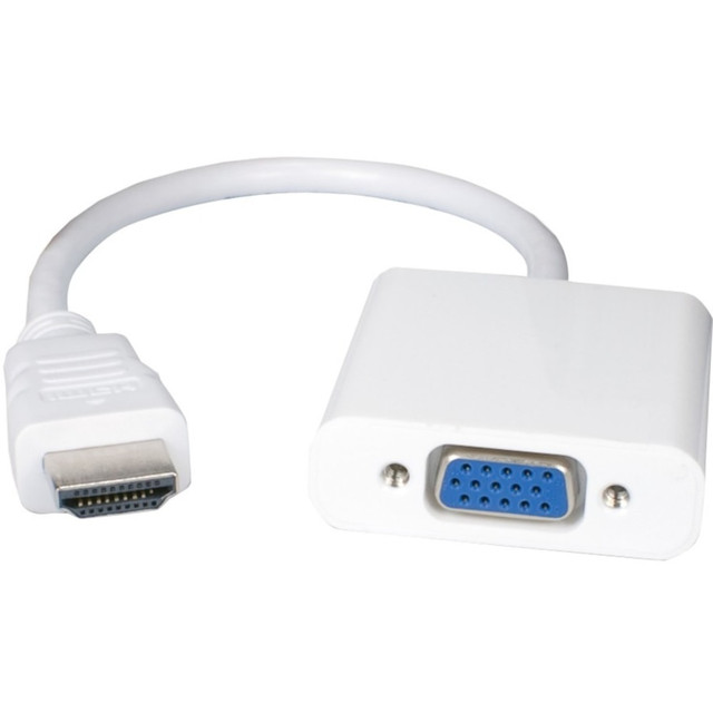 QVS, INC. XHDV QVS HDMI to VGA Video Converter - HDMI/VGA Video Cable for Video Device, Projector, Monitor, Notebook, Tablet, Blu-ray Player - First End: 1 x HDMI Digital Audio/Video - Male - Second End: 1 x 15-pin HD-15 - Female - Supports up to 192 QVS, INC. XHDV QVS HDMI to VGA Video Converter - HDMI/VGA Video Cable for Video Device, Projector, Monitor, Notebook, Tablet, Blu-ray Player - First End: 1 x HDMI Digital Audio/Video - Male - Second End: 1 x 15-pin HD-15 - Female - Supports up to 192