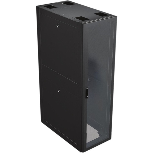 LIEBERT CORP E24611 Vertiv DCE Rack - Server Cabinet 24U H x 600-mm W x 1100-mm D (E24611) - For PDU, Server - 24U Rack Height x 19in Rack Width - Black Powder Coat - Steel - 2500 lb Dynamic/Rolling Weight Capacity - 3000 lb Static/Stationary Weight 