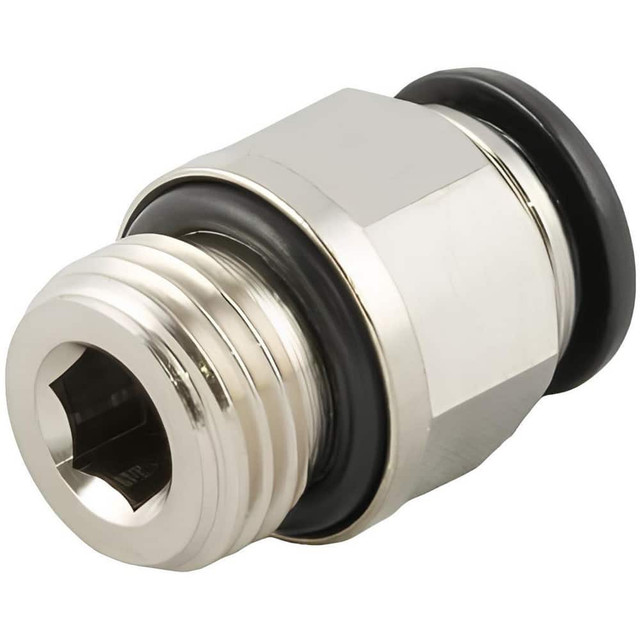 Aignep USA 50020N-3-M5 Push-To-Connect Tube to Metric Thread Tube Fitting: Male, Straight, M5 Thread