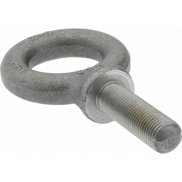 Gibraltar P14641UNFGB Fixed Lifting Eye Bolt: With Shoulder, 2,400 lb Capacity, 1/2-20 Thread, Grade 1030 Steel