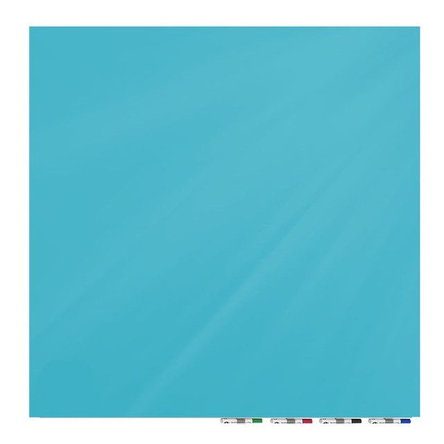 GHENT MANUFACTURING INC. ARIASM44BE Ghent Aria Low Profile Glassboard, Magnetic, 48inH x 48inW, Square, Blue GHENT MANUFACTURING INC. ARIASM44BE Ghent Aria Low Profile Glassboard, Magnetic, 48inH x 48inW, Square, Blue