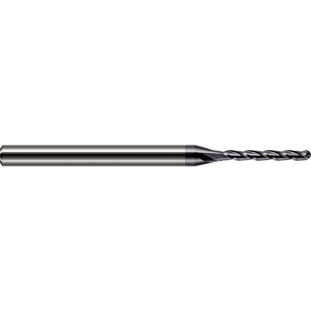 Harvey Tool 861493-C3 Ball End Mill: 3/32" Dia, 0.6700" LOC, 3 Flute(s), Solid Carbide