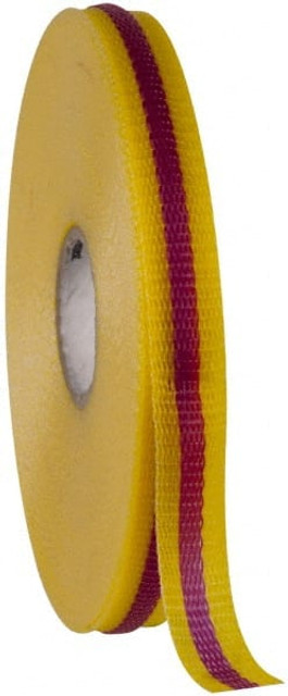 AccuformNMC BT2MY 3/4" Wide Roll, Woven Polyethylene, Magenta & Yellow Barricade Tape