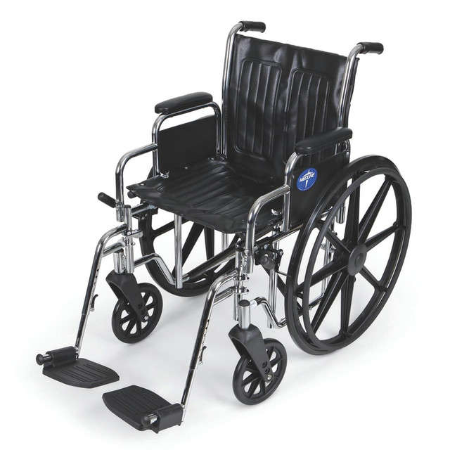 MEDLINE INDUSTRIES, INC. MDS806400 Medline Excel 2000 Wheelchair, 20in Seat, Black