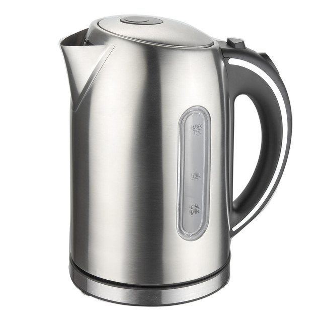 MEGAGOODS, INC. 99596264M MegaChef 1.7-Liter Stainless Steel Electric Tea Kettle, Silver MEGAGOODS, INC. 99596264M MegaChef 1.7-Liter Stainless Steel Electric Tea Kettle, Silver