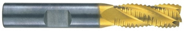 RobbJack STR-404-14-C Square End Mill: 7/16'' Dia, 1'' LOC, 7/16'' Shank Dia, 2-3/4'' OAL, 4 Flutes, Solid Carbide