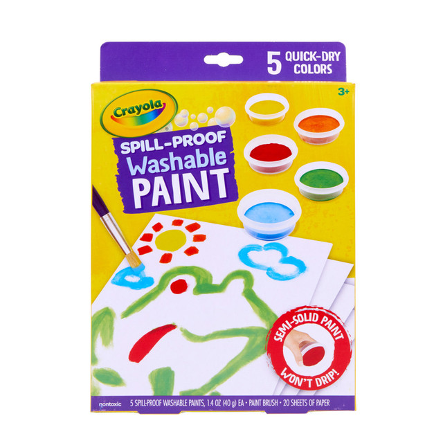CRAYOLA LLC 54-1092 Crayola Spill-Proof Kids Washable Paint Set CRAYOLA LLC 54-1092 Crayola Spill-Proof Kids Washable Paint Set