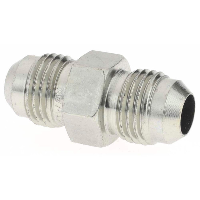 Parker KP67150 Steel Flared Tube Connector: 3/8" Tube OD, 37 ° Flared Angle