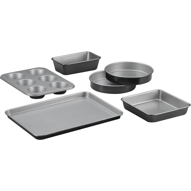 CONAIR CORPORATION AMB-6 Cuisinart 6-Piece Bakeware Set, Silver CONAIR CORPORATION AMB-6 Cuisinart 6-Piece Bakeware Set, Silver