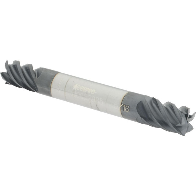 Accupro 12185261 Square End Mill: 5/16'' Dia, 7/16'' LOC, 5/16'' Shank Dia, 2-1/2'' OAL, 5 Flutes, Solid Carbide