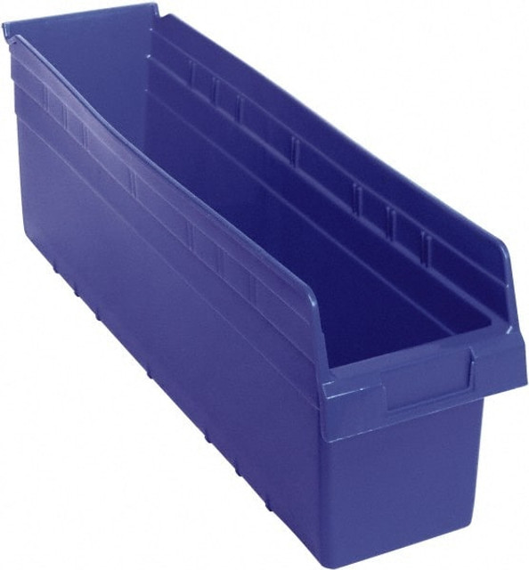 Quantum Storage QSB806BL Plastic Hopper Shelf Bin: Blue