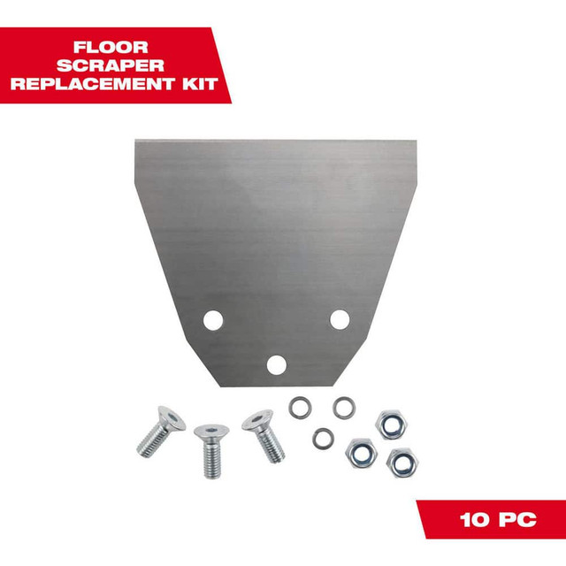 Milwaukee Tool 48-62-1914 Scraper Replacement Blades; Product Type: Chisel ; Flexibility: Flexible ; Blade Material: Steel ; Number Of Edges: 1 ; Blade Length: 10 ; Blade Width: 5