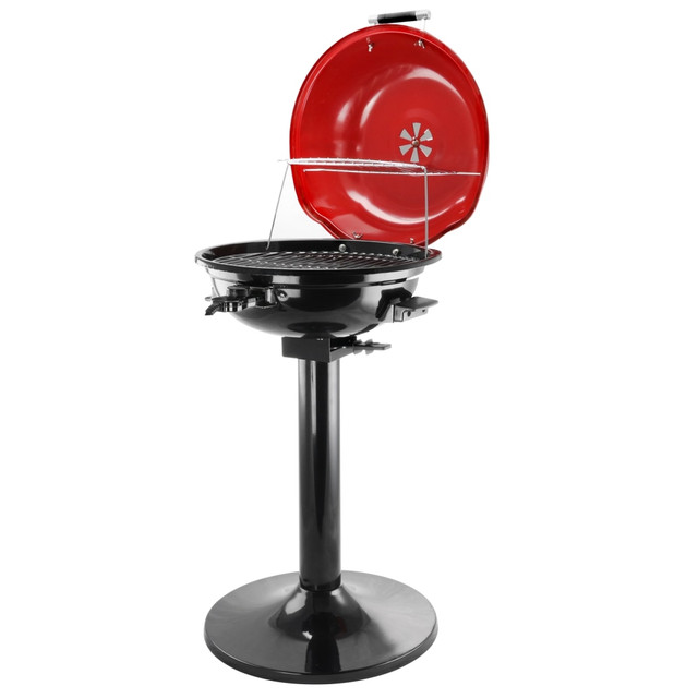 CRYSTAL PROMOTIONS 99589580M Better Chef 15in 1600W Electric Barbecue Grill, Red CRYSTAL PROMOTIONS 99589580M Better Chef 15in 1600W Electric Barbecue Grill, Red