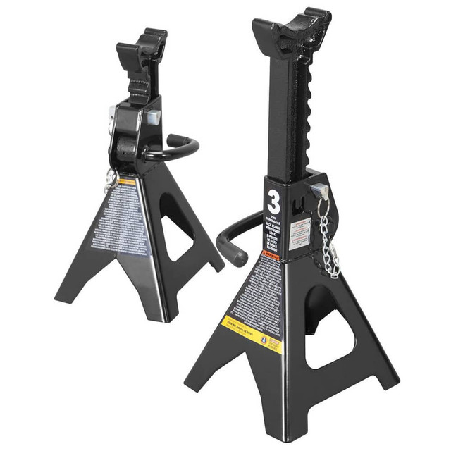 TCE AT43002AU Jack Stands & Tripods; Jack Stand Type: Double Locking Jack Stand ; Load Capacity (Lb.): 6000.000 ; Load Capacity (Ton): 3 (Inch); Minimum Height (Inch): 11-1/4 ; Maximum Height (Inch): 16-3/4 ; UNSPSC Code: 24101600