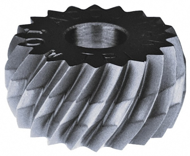 MSC PHSV230 Convex Knurl Wheel: 1-1/4" Dia, 90 ° Tooth Angle, 30 TPI, Straight, Cobalt