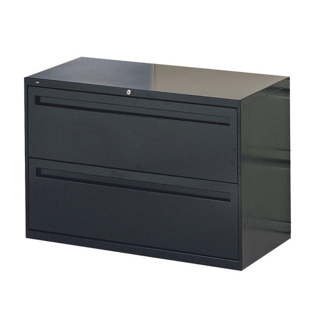 HNI CORPORATION HON 792L-P  Brigade 700 42inW x 19-1/4inD Lateral 2-Drawer File Cabinet, Black