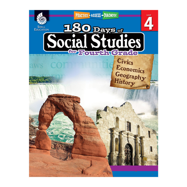 Filled with grade-appropriate content on core social studies disciplines, this product provides students with daily lessons that are engaging and fun. Assessment questions help ensure that kids are on the right track.  Includes topics from the 4 core social studies disciplines: geography, economics, civics and history.  Each week focuses on a grade-appropriate topic from one of the 4 disciplines.  Multiple-choice questions, text-dependent questions and document-based assessments help keep students on track.  Designed for students in grade 4.