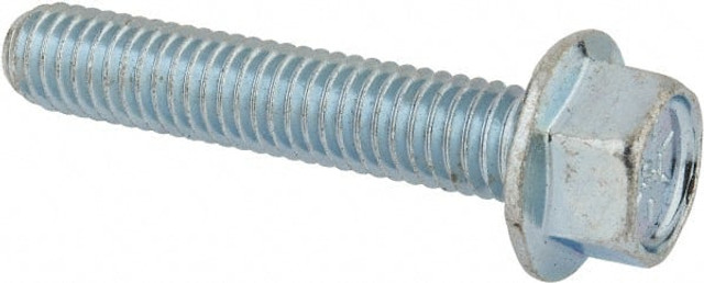 Value Collection 824228MSC Serrated Flange Bolt: 3/8-16 UNC, 2" Length Under Head, Fully Threaded