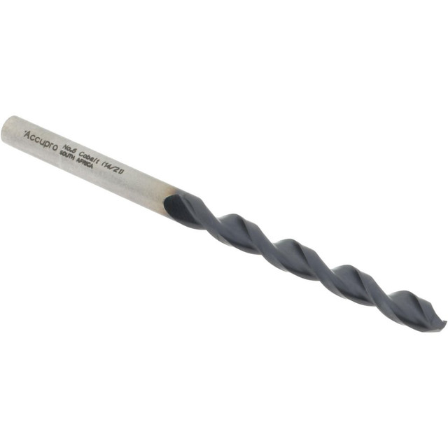 Accupro 1640518A-AC Jobber Length Drill Bit: #6, 130 °, Cobalt