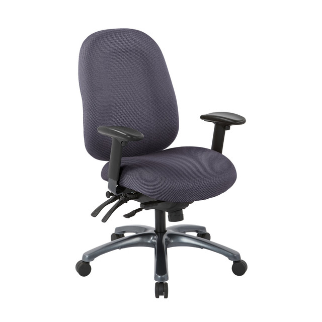 OFFICE STAR PRODUCTS Office Star 8511-297  Multi-Function High-Back Fabric Task Chair, Jet