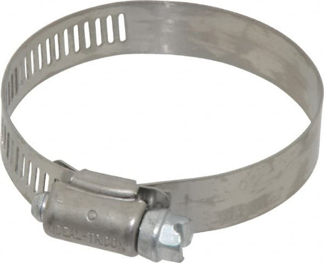 IDEAL TRIDON 5732051 Worm Gear Clamp: SAE 32, 1-9/16 to 2-1/2" Dia, Stainless Steel Band