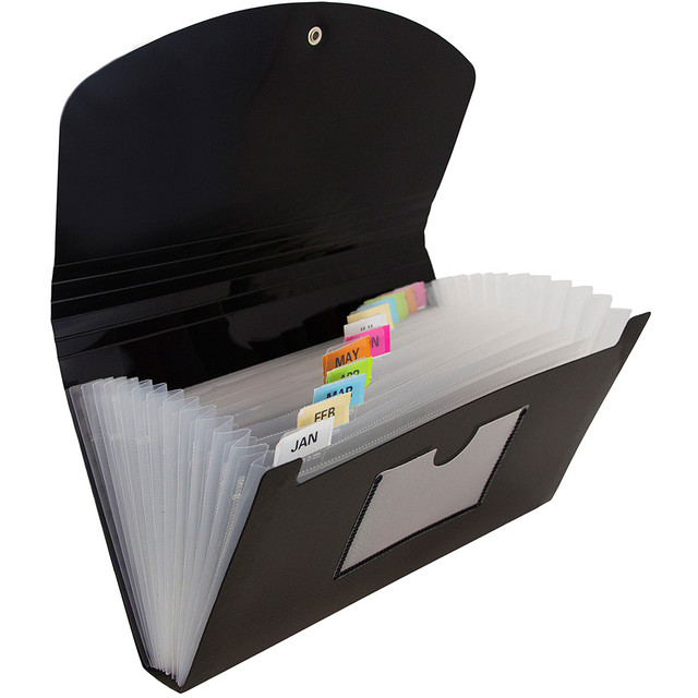 JAM PAPER AND ENVELOPE 2167013OD JAM Paper Expanding File, 6in Expansion, 5-1/2in x 11in, Black JAM PAPER AND ENVELOPE 2167013OD JAM Paper Expanding File, 6in Expansion, 5-1/2in x 11in, Black