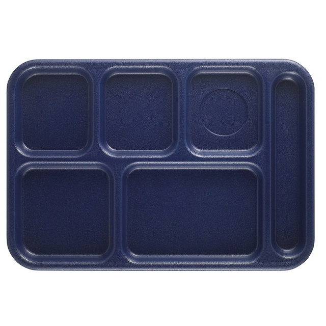 CAMBRO MFG. CO. BCT1014186 Cambro Co-Polymer Compartment Trays, Navy Blue, Pack Of 24 Trays