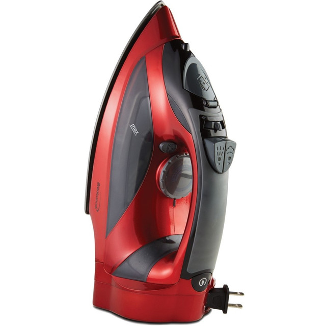 BRENTWOOD APPLIANCES, INC. MPI-59R Brentwood MPI-59R Non-Stick Steam Iron with Retractable Cord, Red - 1200 W - Red BRENTWOOD APPLIANCES, INC. MPI-59R Brentwood MPI-59R Non-Stick Steam Iron with Retractable Cord, Red - 1200 W - Red