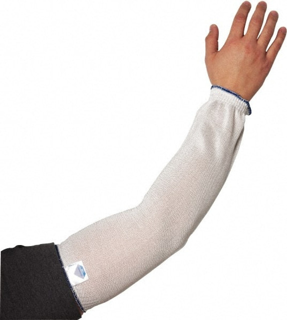 PIP 20-D18 Cut-Resistant Sleeves: Size Universal, Dyneema, White, ANSI Cut A2