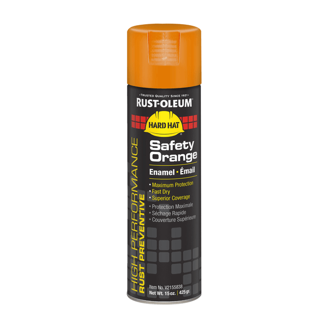 RUST-OLEUM CORPORATION V2155838 Rust-Oleum Hard Hat High Performance V2100 System Rust Preventive Enamel Spray Paint, 15 Oz, Gloss Safety Orange, Case Of 6 Cans RUST-OLEUM CORPORATION V2155838 Rust-Oleum Hard Hat High Performance V2100 System Rust Preventive Enamel Spray Paint, 15 Oz, Gloss Safety Orange, Case Of 6 Cans