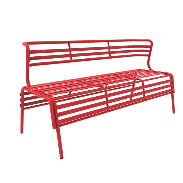 SAFCO PRODUCTS CO Safco 4368RD  CoGo Indoor/Outdoor Bench With Back, Red