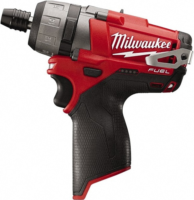 Milwaukee Tool 2402-20 Cordless Screwdriver: 12V, 1/4" Bit Holder, 325 in/lb, 2 Speed